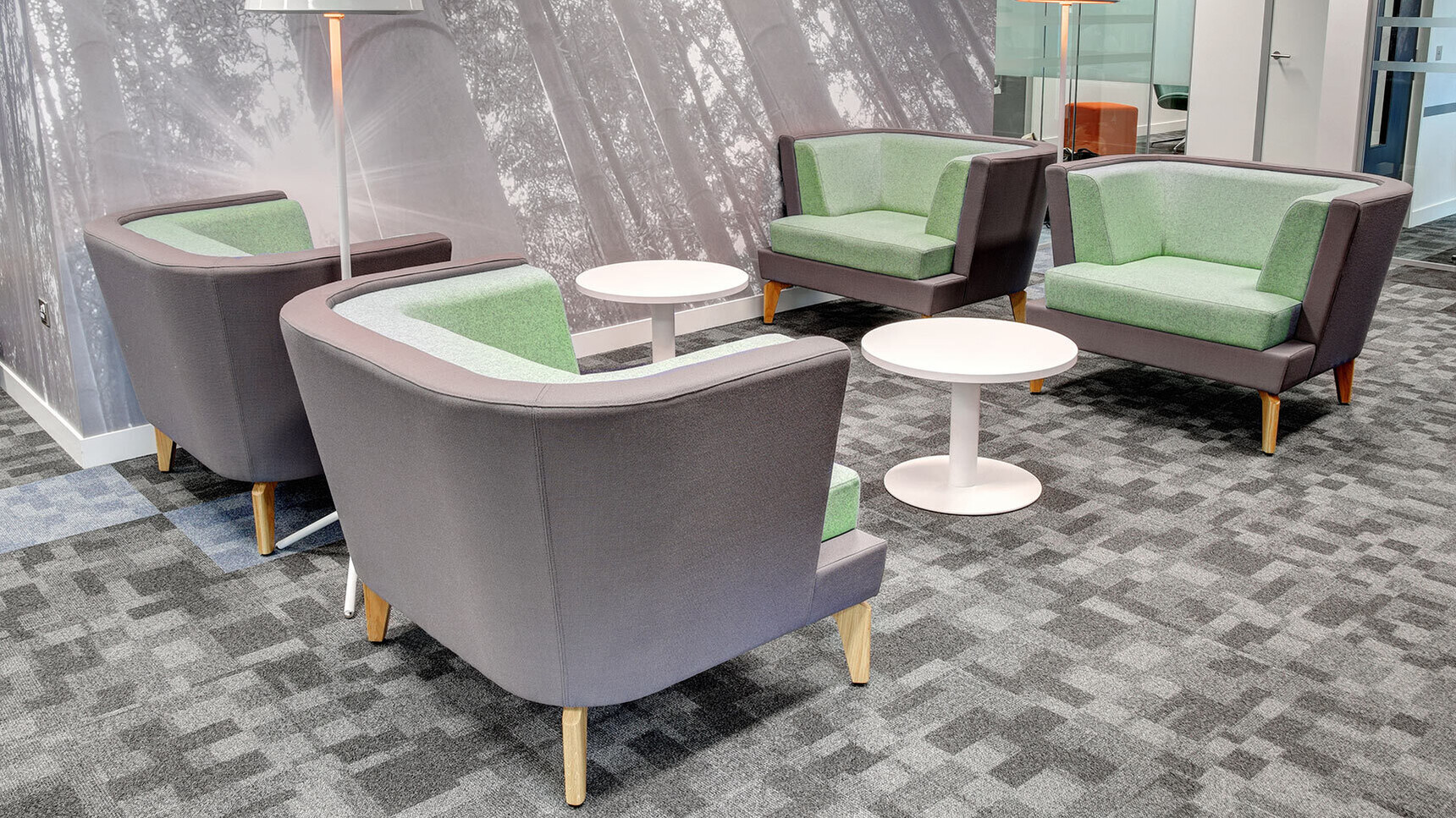 Boss Design Entente One Seater Low-Back Chairs In Office Setting