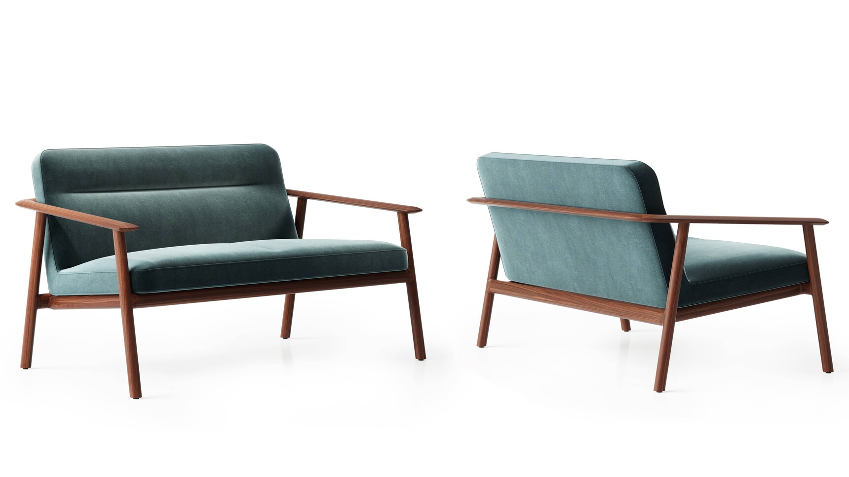 Boss Design Kato Sofa With American Black Walnut Frame Group Image