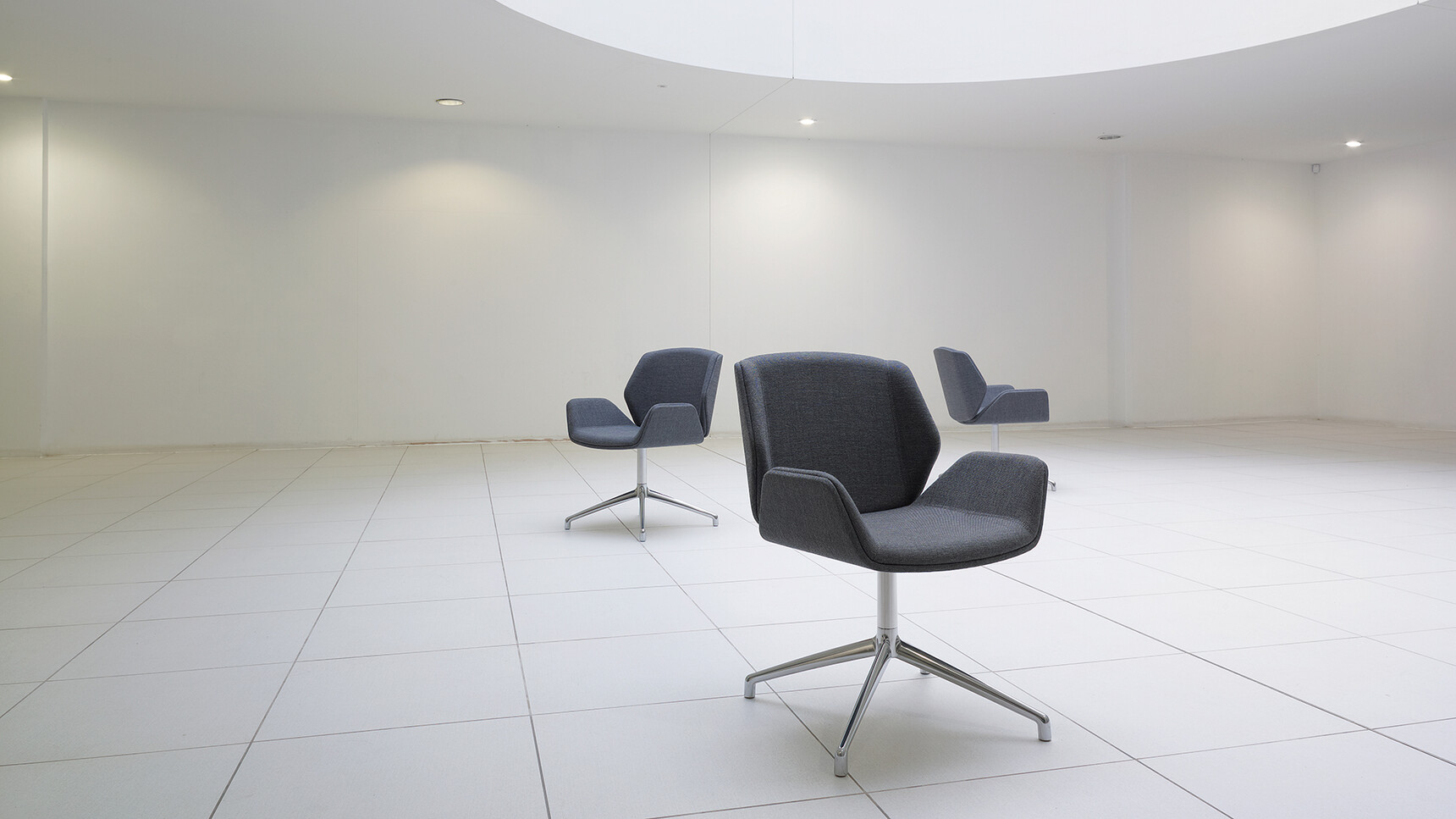 Boss Desing Kruze Fully Upholstered Grey Side Chairs Family Image