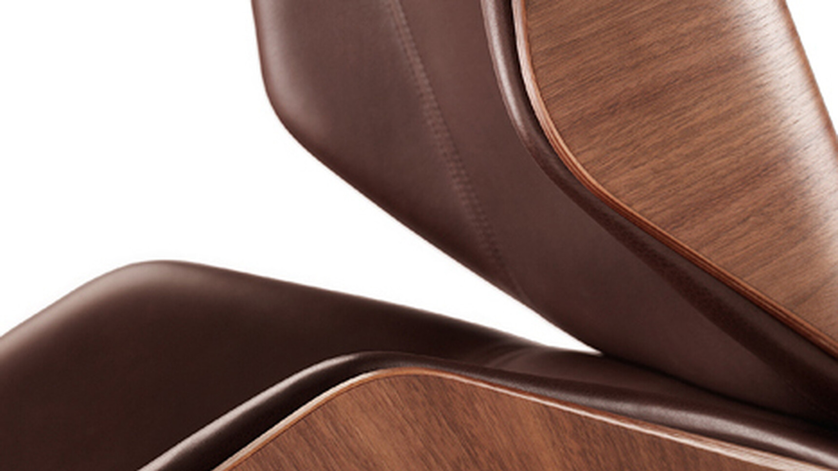 Boss Design Kruze Four Leg Base Side Chair Walnut Frame Detail Image