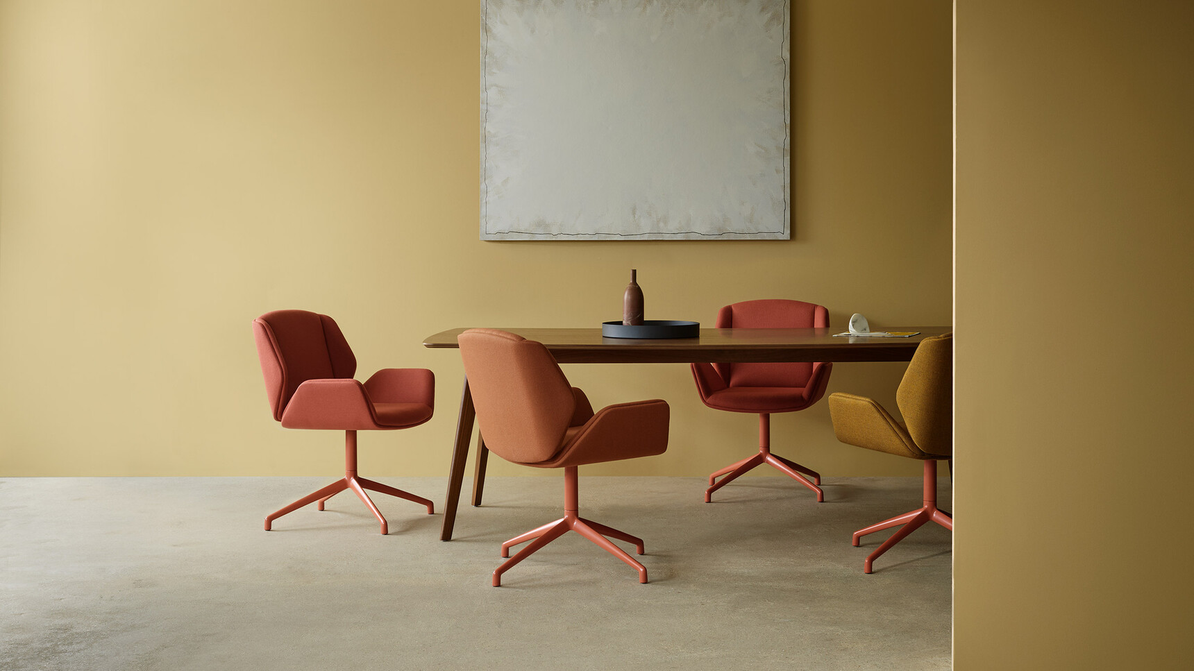 Boss Design Kruze Lounge Low Back Chairs At Table In Situ