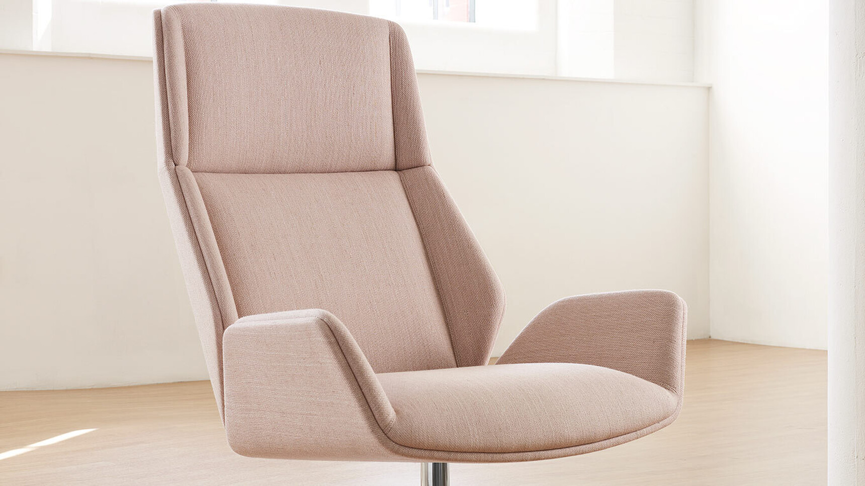 Boss Design Kruze Lounge Pink Fully Upholstered Detail Image