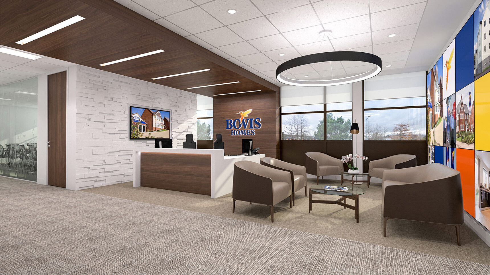 Boss Design Manta Armchairs Upholstery With Sofa In Office Setting