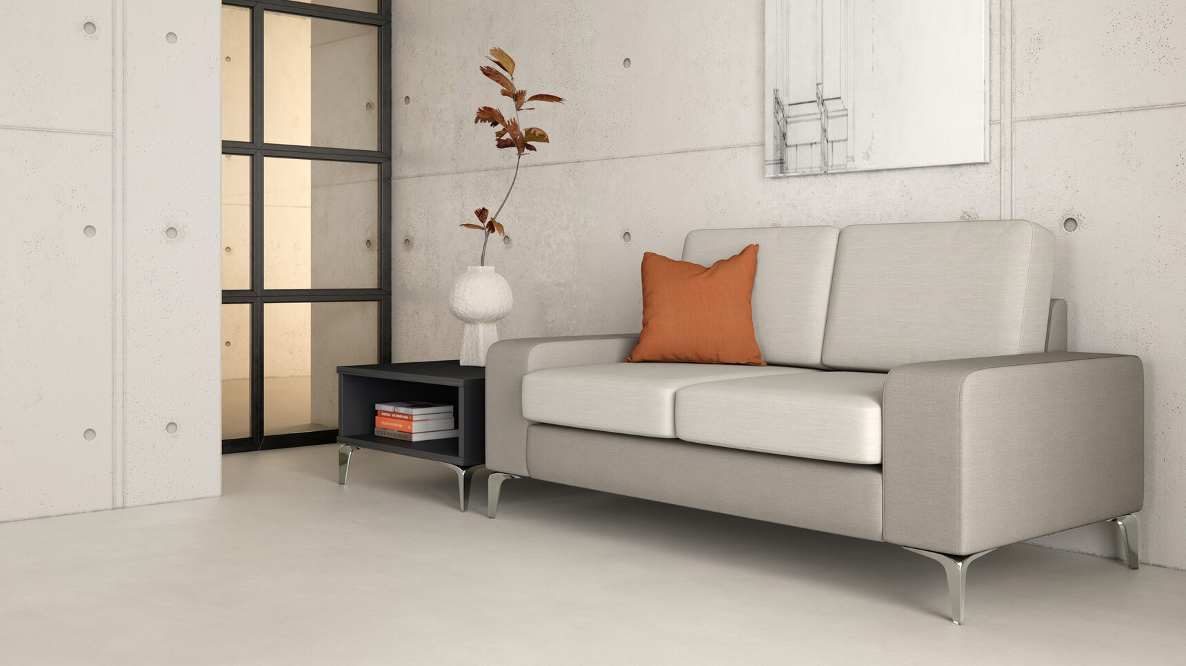 Elite Dalton Two-Seater Sofa With Mid Arms Family Image