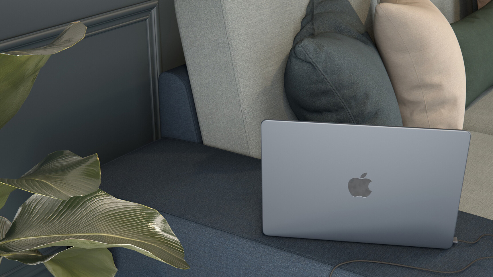 Elite Dalton Two-Seater Sofa With Wide Arms With Laptop Detail Image