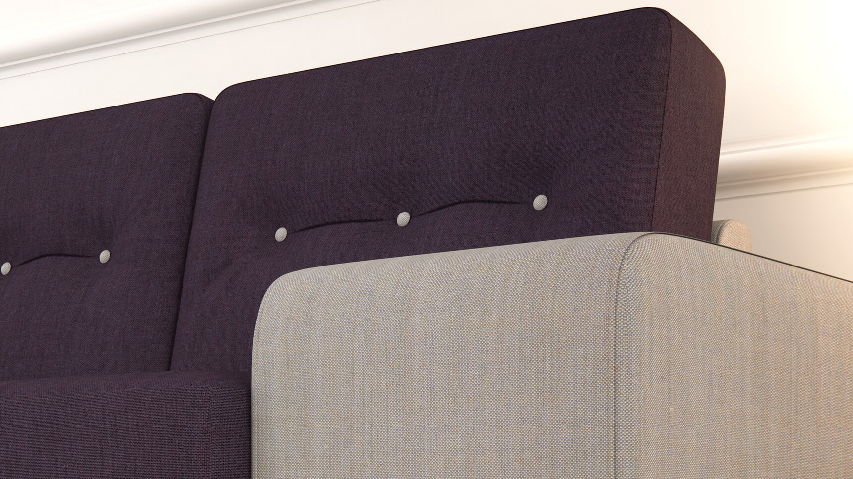 Elite Dalton Two-Seater Sofa With Wide Arms Detail Image