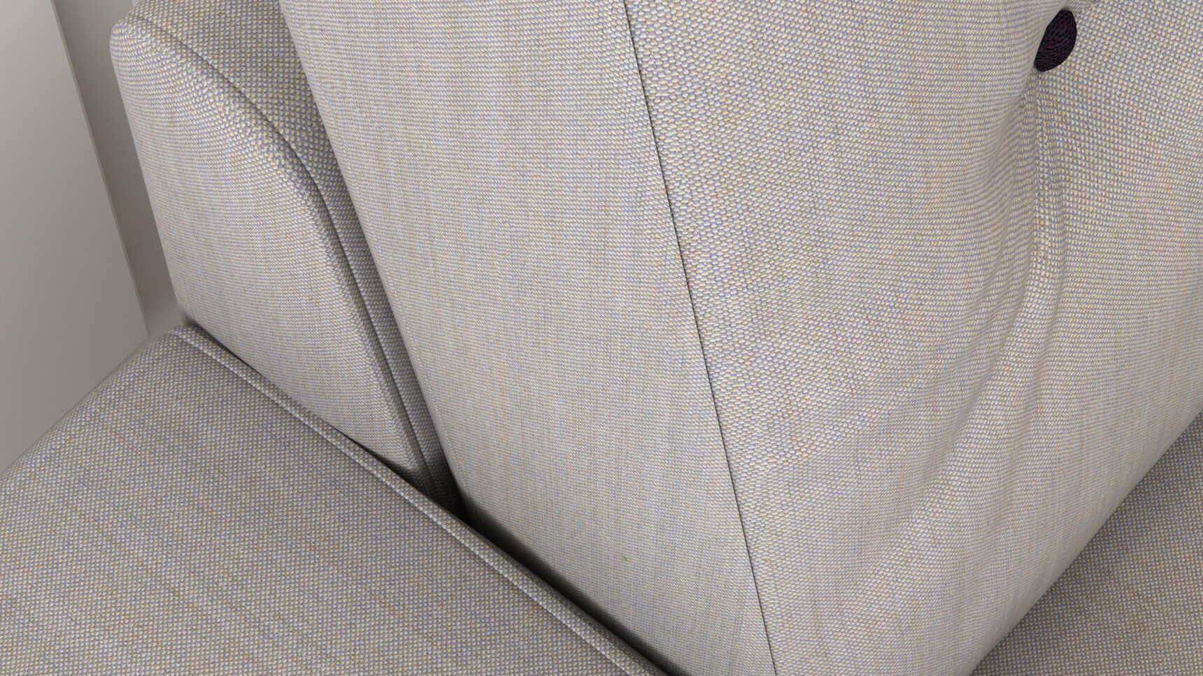 Elite Dalton Two-Seater Sofa With Wide Arms Grey Upholstery Detail Image