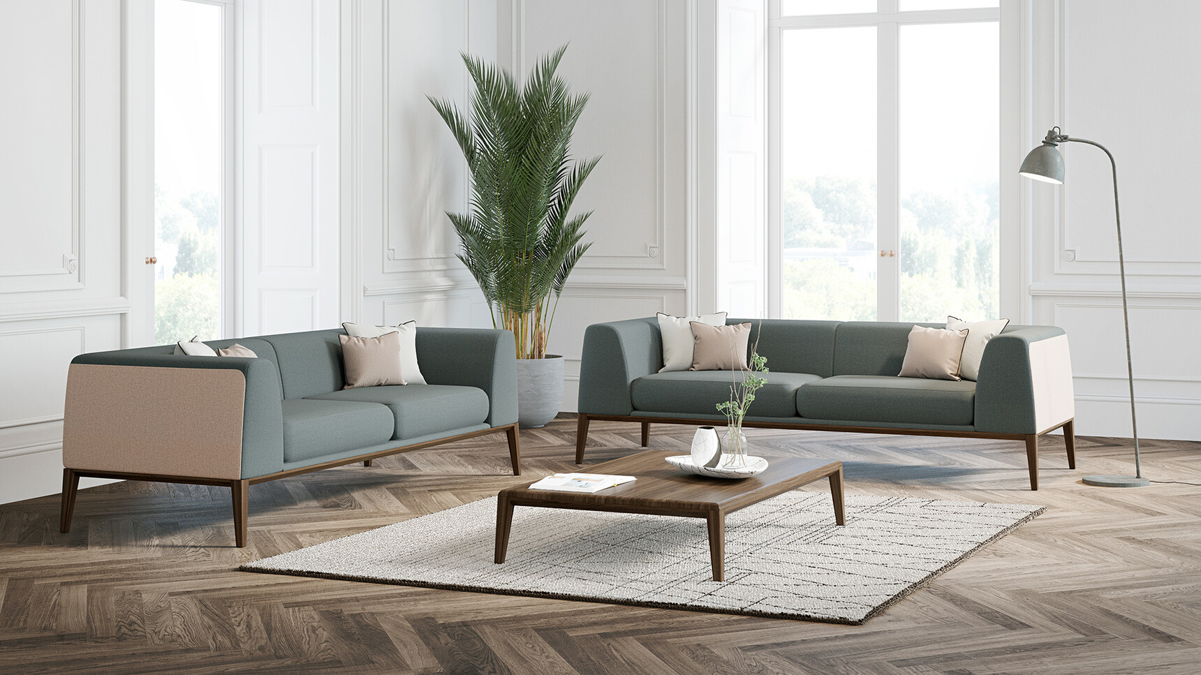 Boss Design Maysa Large Sofas In Office Setting