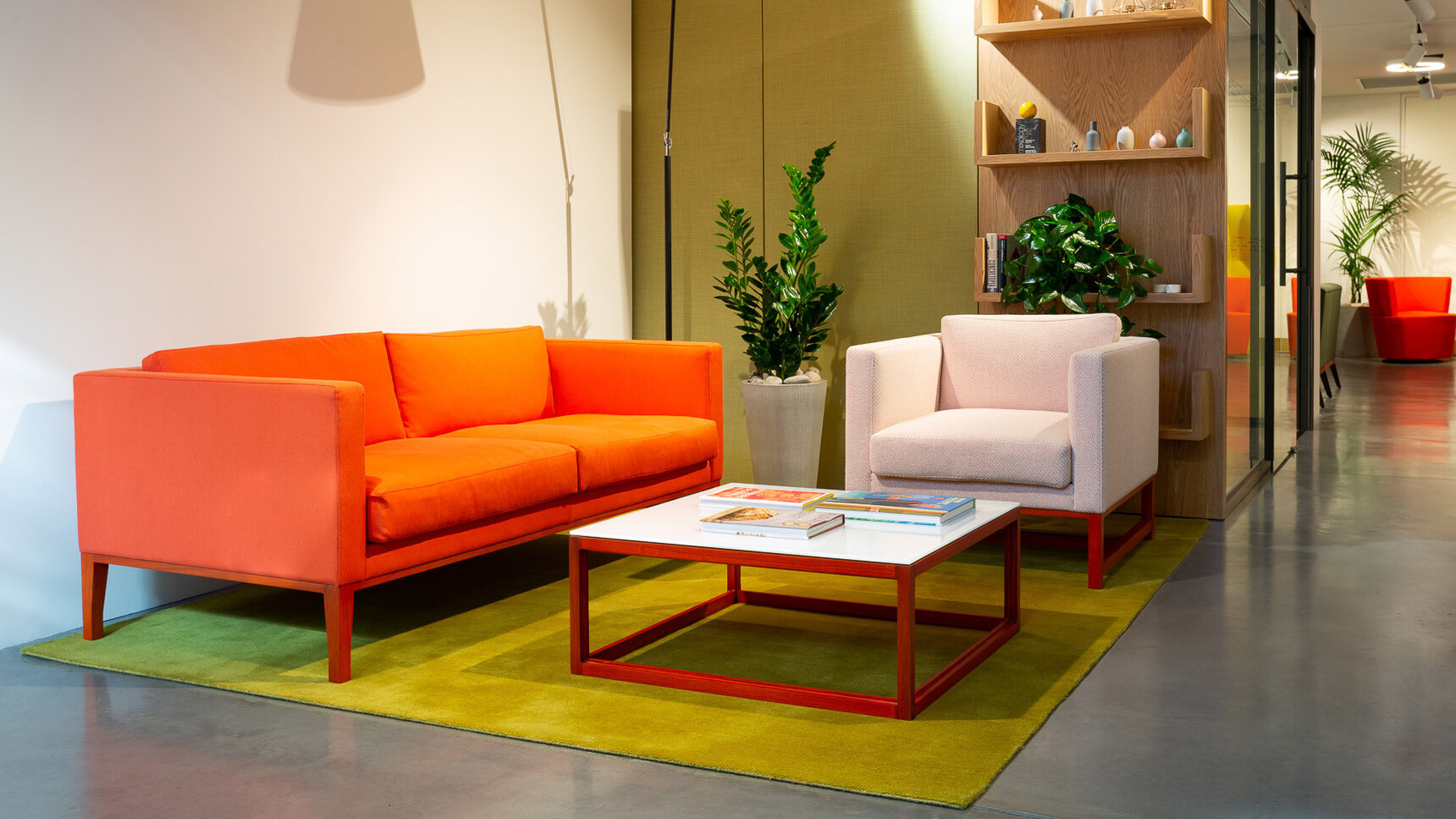 Boss Design Orten Lounge Armchair With Sofa In Office Setting