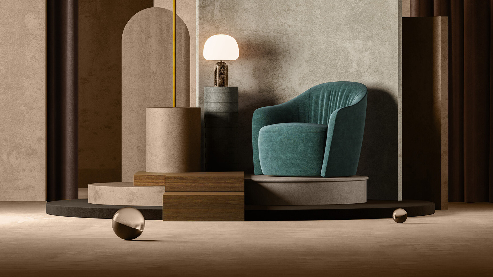 Boss Design Remi Plush Lounge Chair In Situ