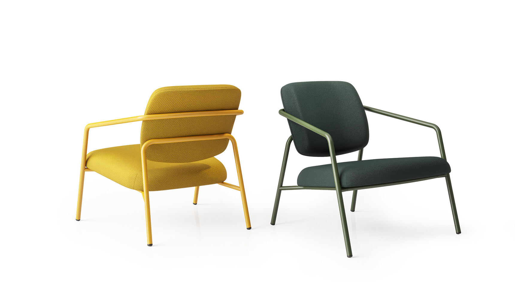 Boss Design Rosa Lounge Armchairs Yellow Green Frame Family Image