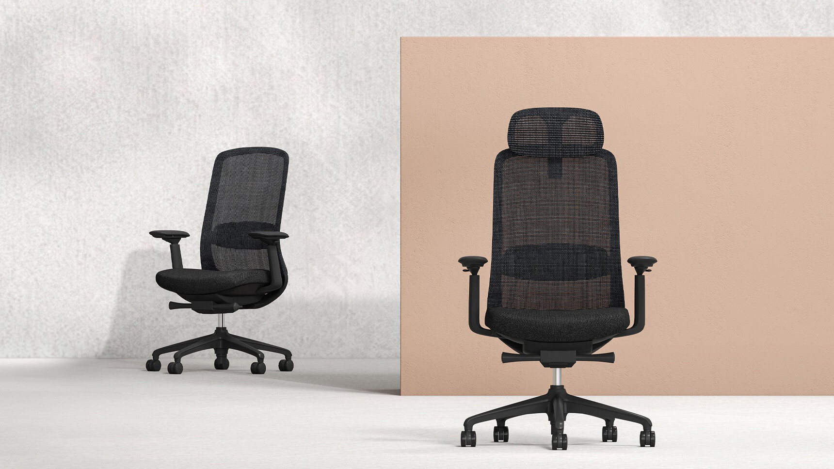 Elite Solo Mesh Back Office Chairs Black Upholstery Family Image
