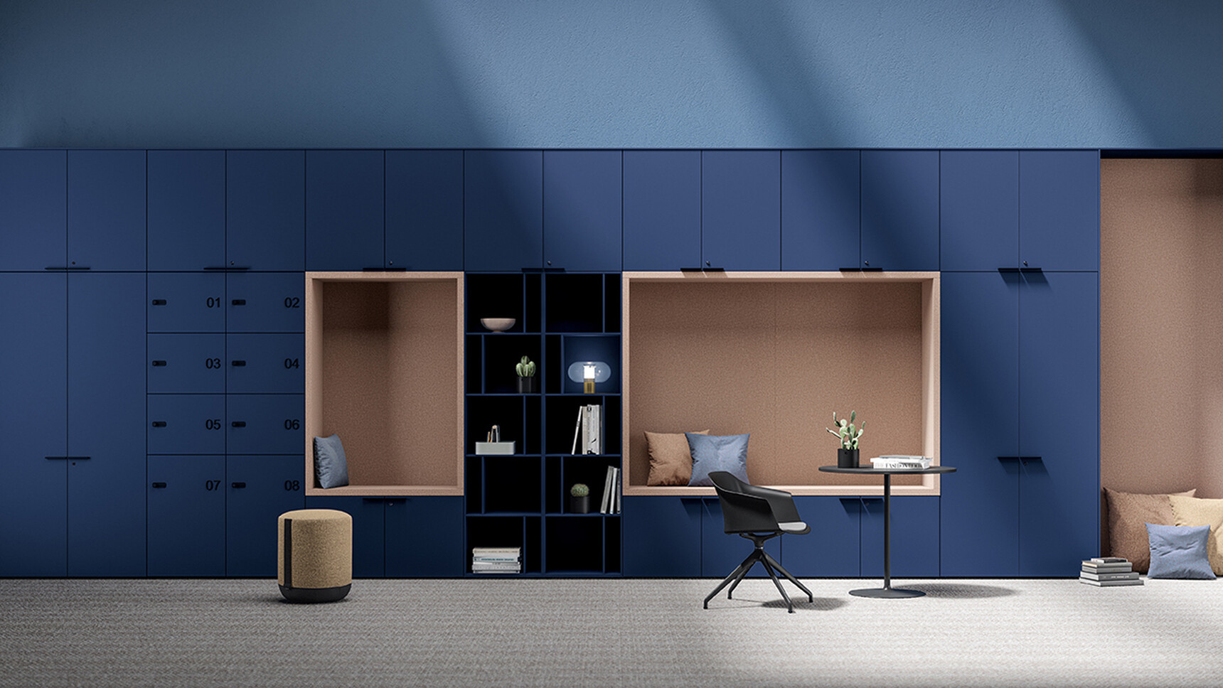 Bralco Aba Acoustic Storage In Office Setting