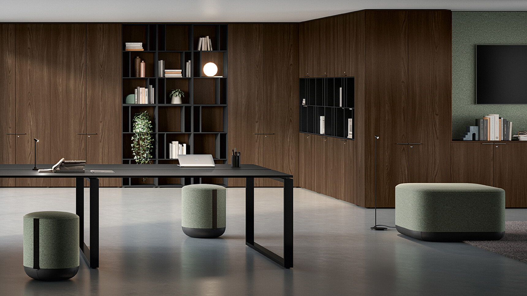 Bralco Aba Cabinets Wood Finish In Office Setting