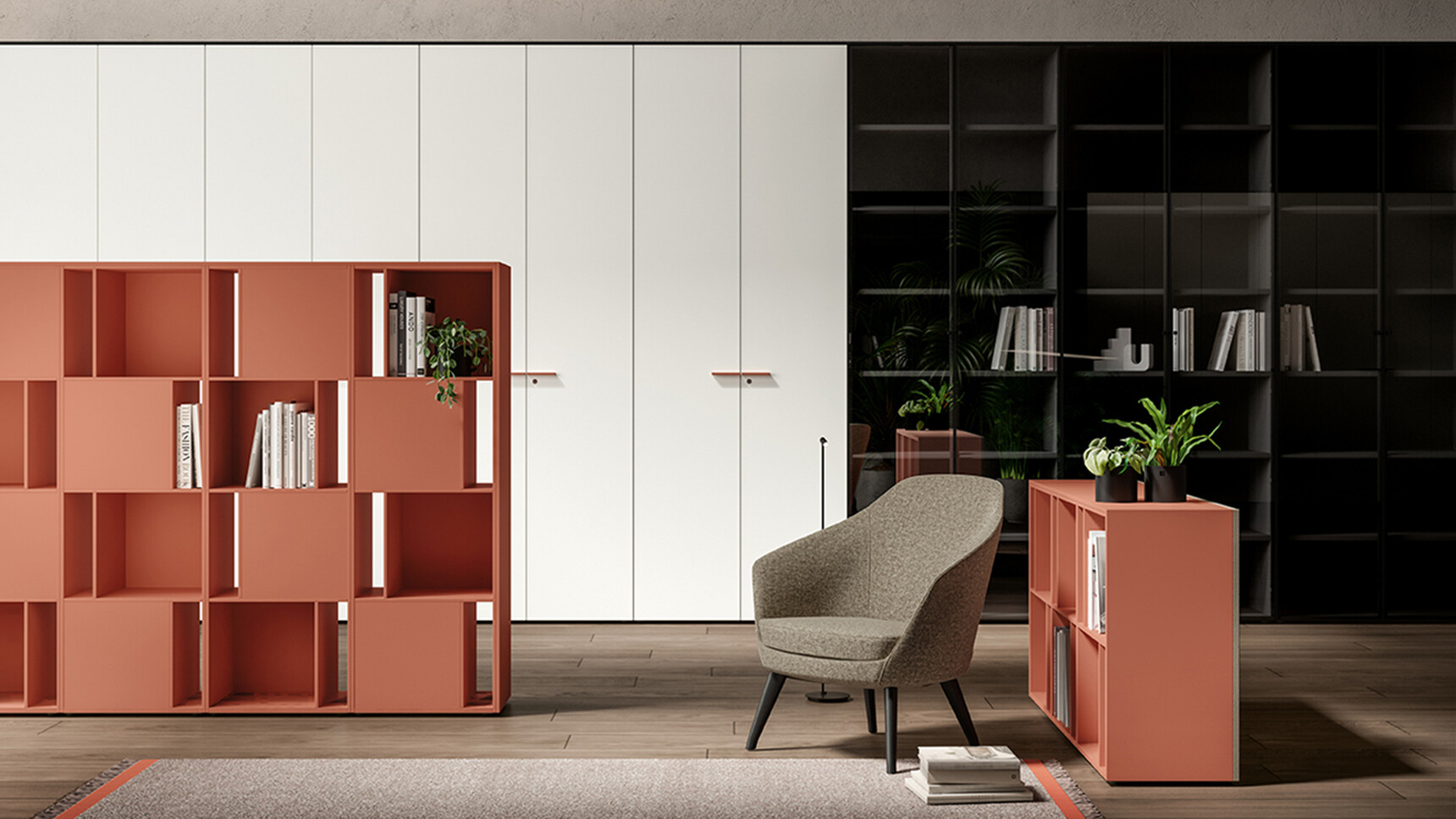 Bralco Aba Cabinets Storage White Finish In Office Setting