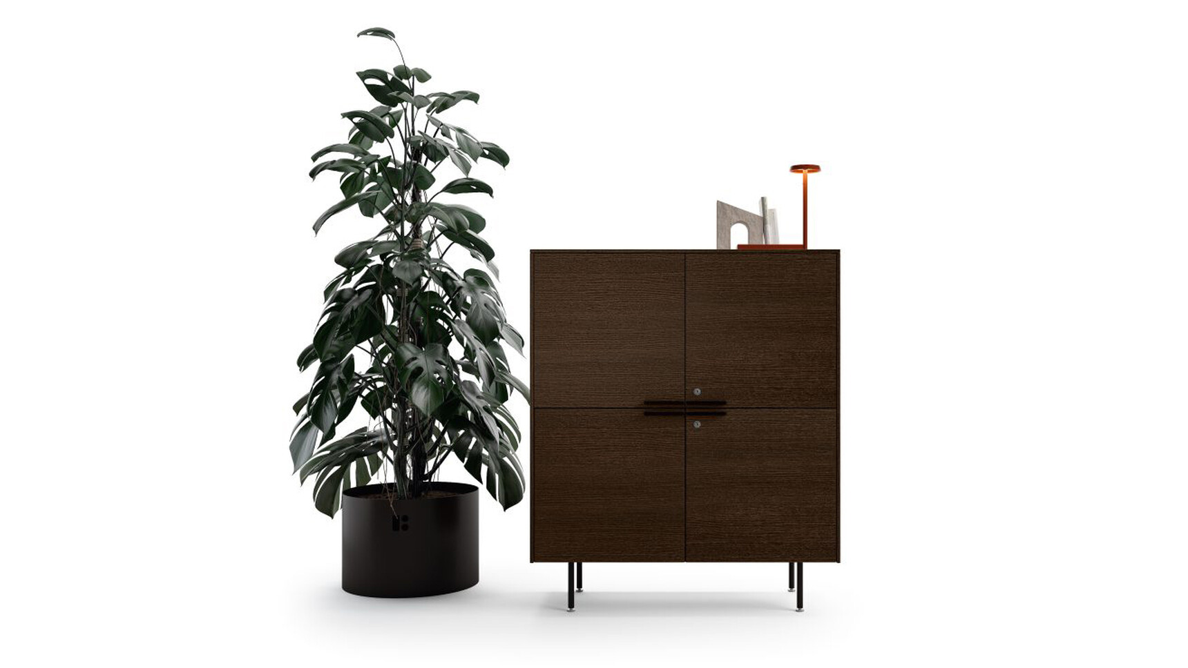 Bralco Arkki Credenza Unit with 2 Pair of Doors 2 Fixed Shelves Family Image