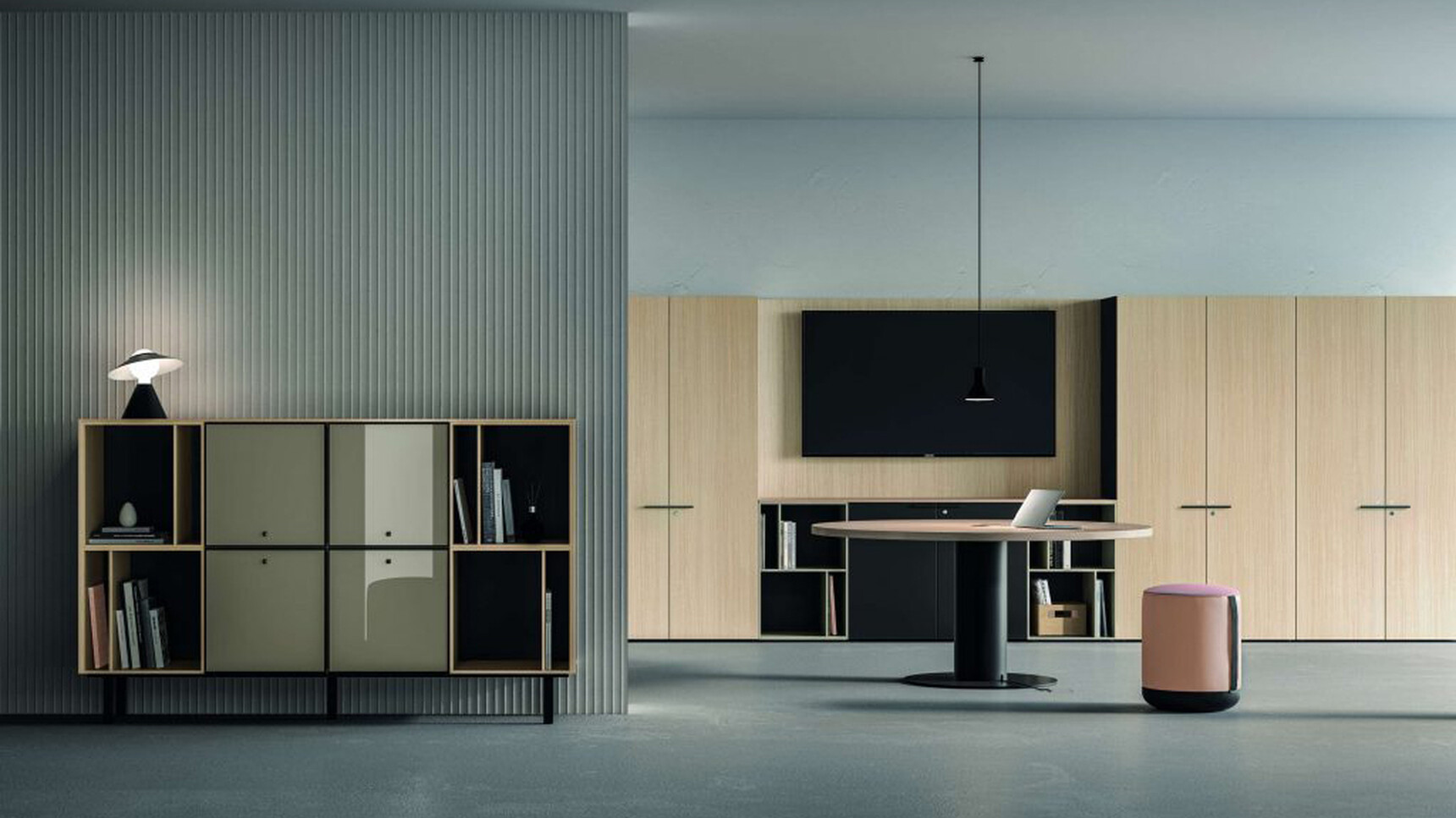 Bralco Arkki Credenza In Office Setting