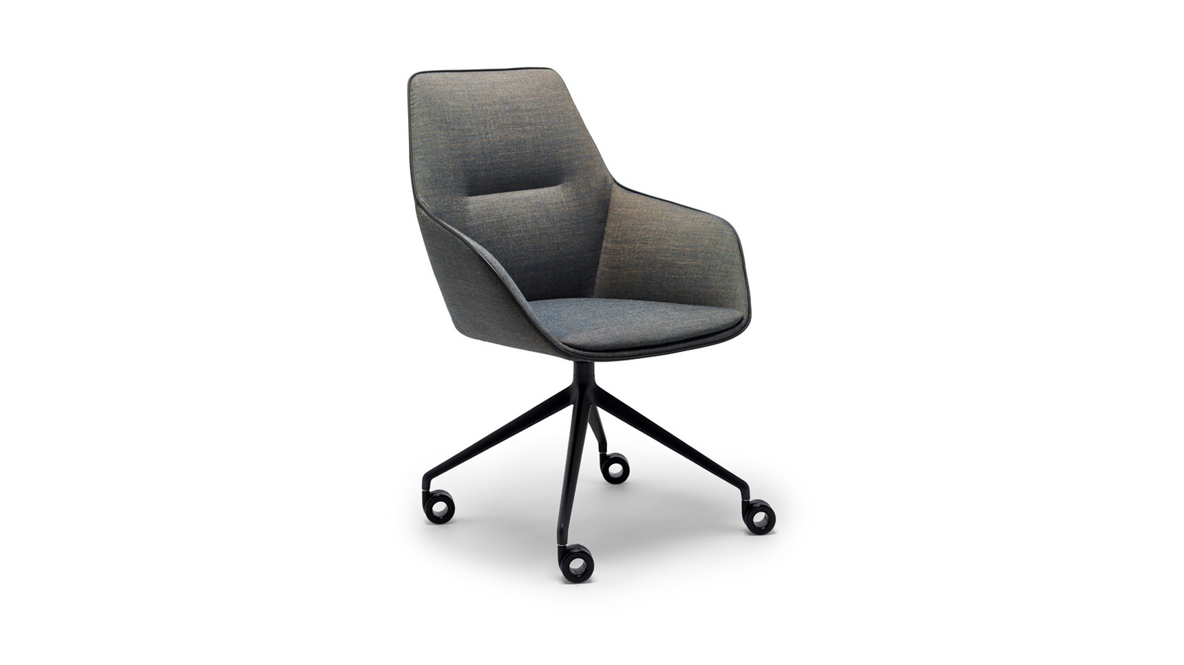 Brunner Ray Soft Swivel Mid Back Chair With Integrated Arms | Four Star Base Family Image