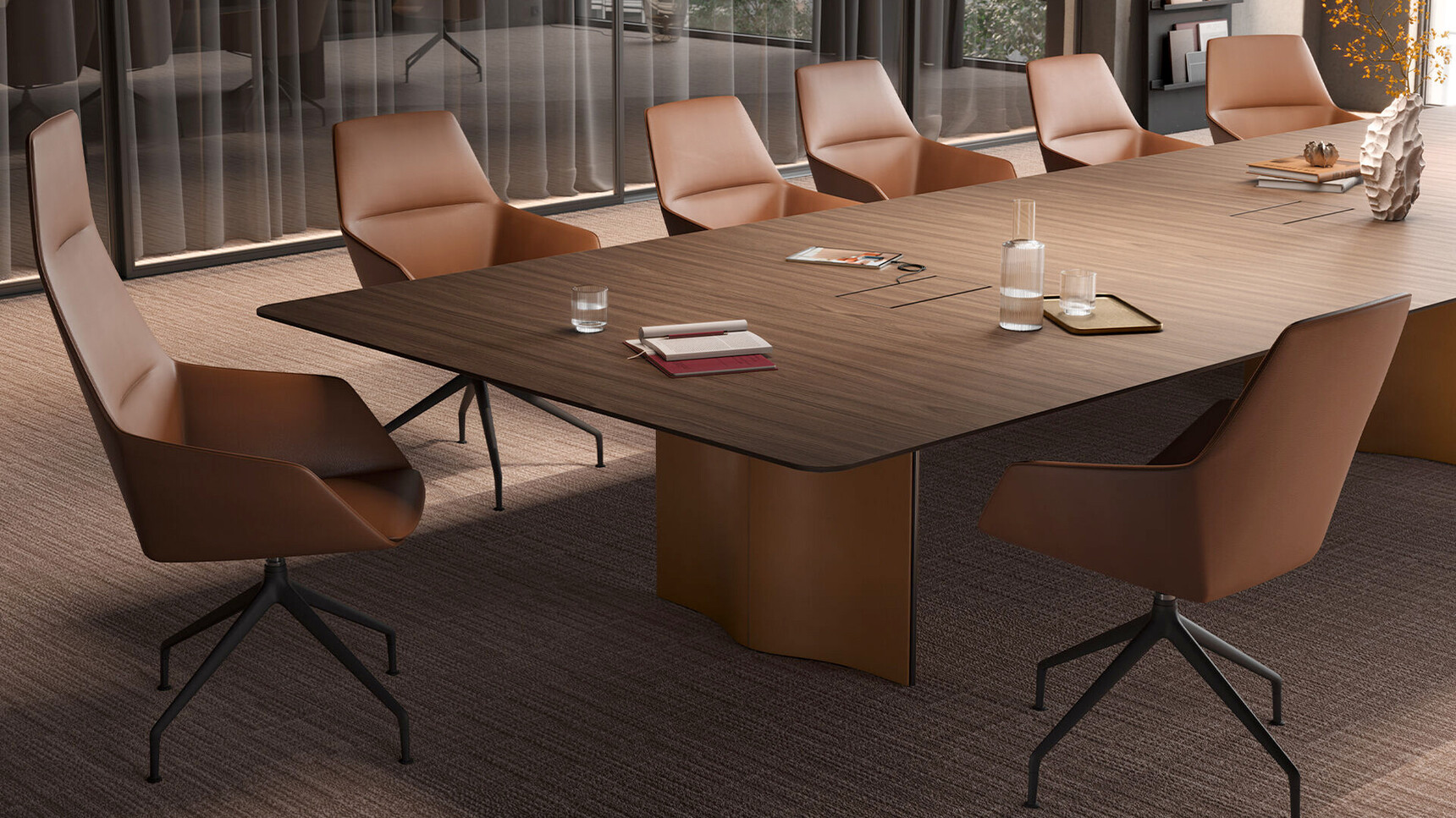 Brunner Ray Soft Mid Back and High Back Office Chair In Office Setting