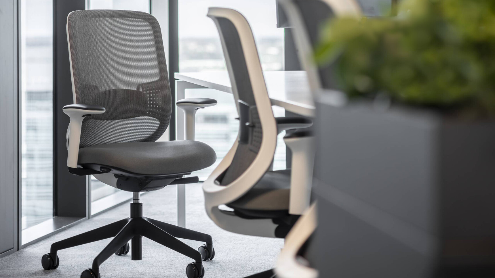 Connection WorkWell Task Chairs White Frame Family Image