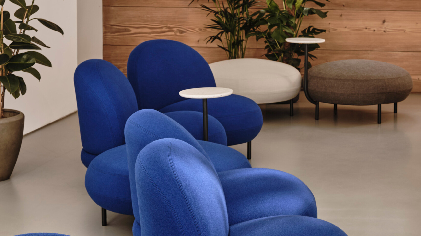 Modus Maluma MLU002 MLU004 MLU001 MLU003 Blue Fabric In Office Setting