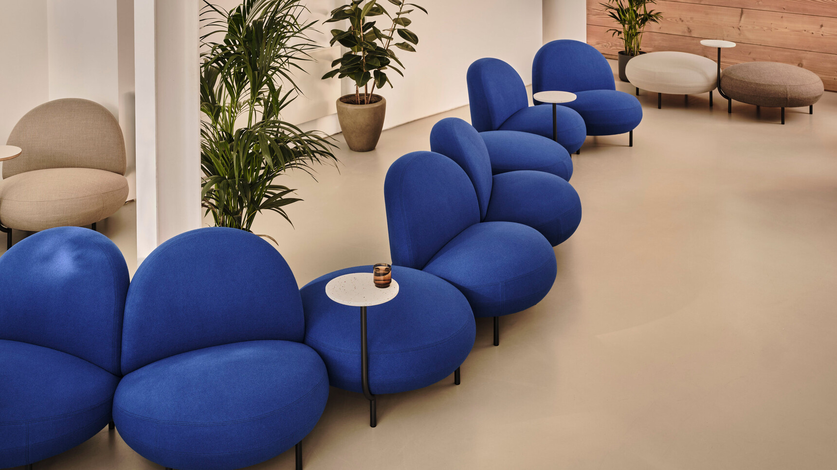 Modus Maluma MLU002 MLU004 MLU001 MLU003 Blue Upholstery In Office Setting