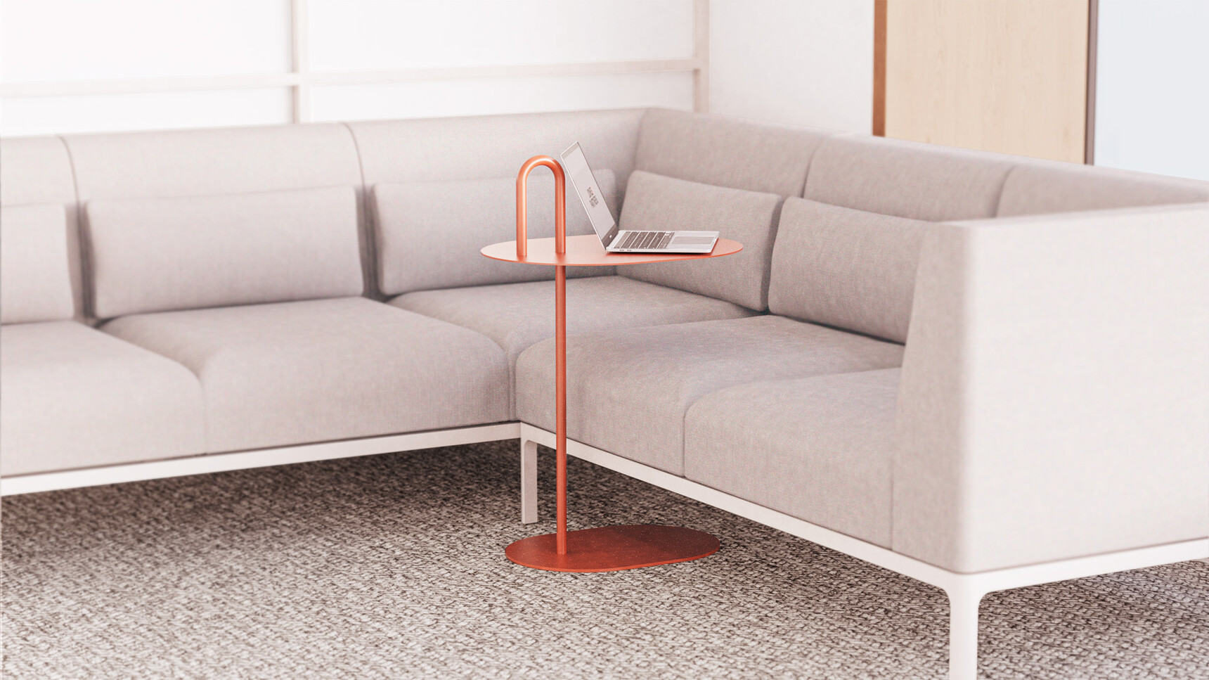 Workstories Loop Laptop Table With Sofa Family Image