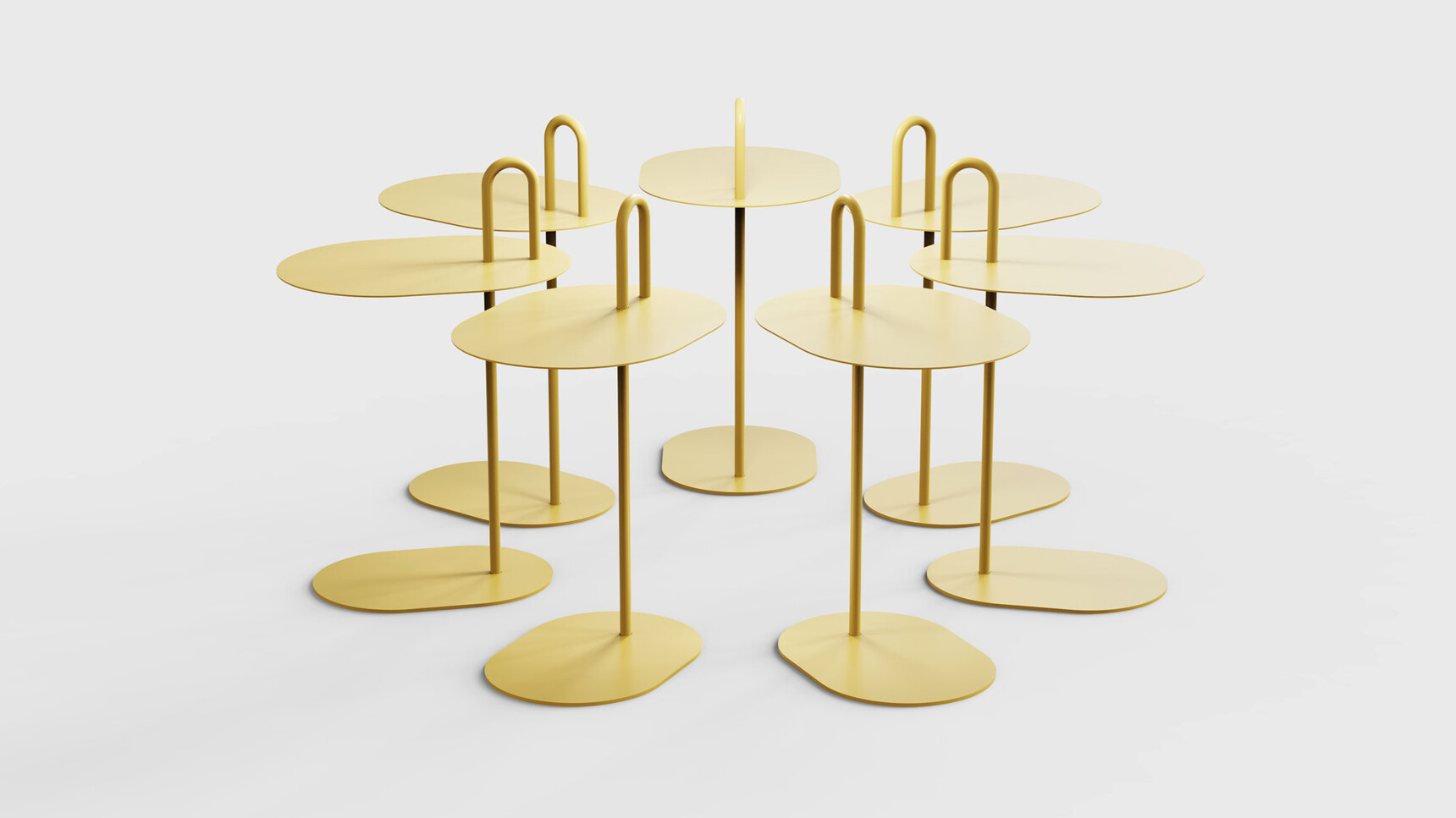 Workstories Loop Laptop Tables Yellow Family Image