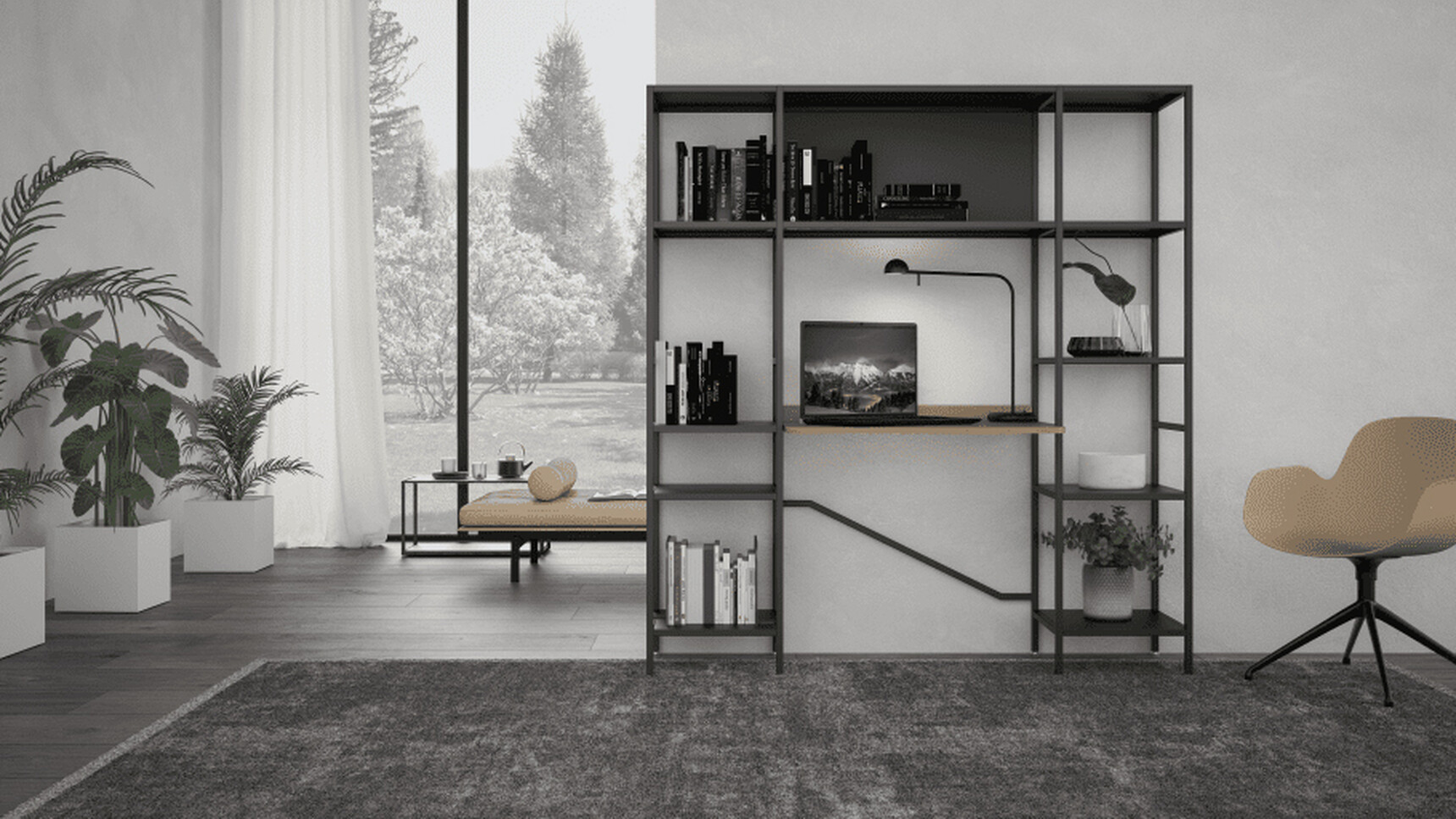 Bralco Arkki Concerto Black Finish In Office Setting