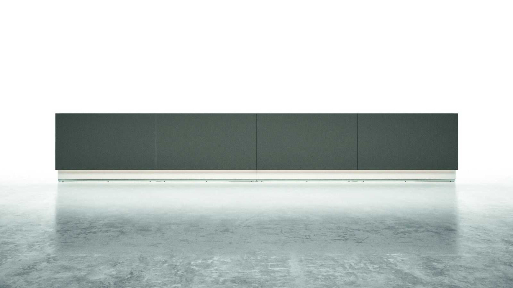 Bralco Lux Reception Counter White Finish In Situ