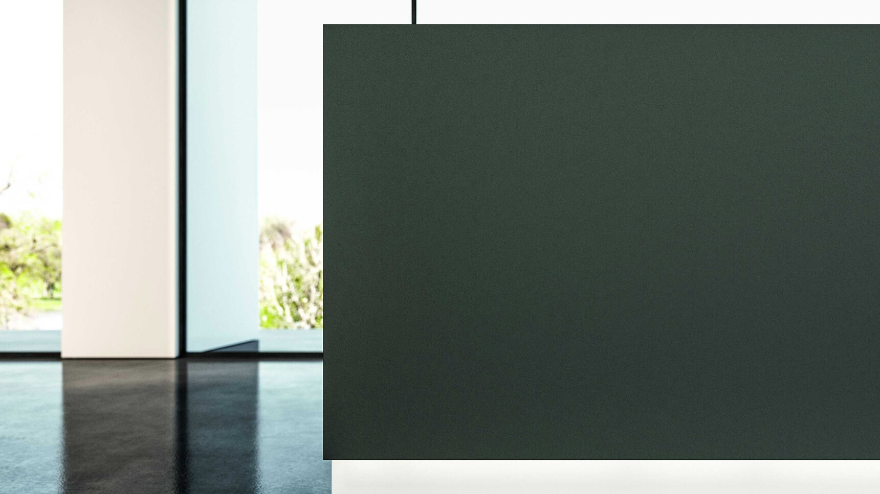 Bralco Lux Reception Counter Black Finish Detail Image