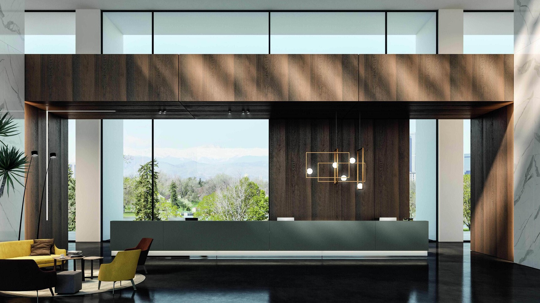 Bralco Lux Reception Counter In Office Setting