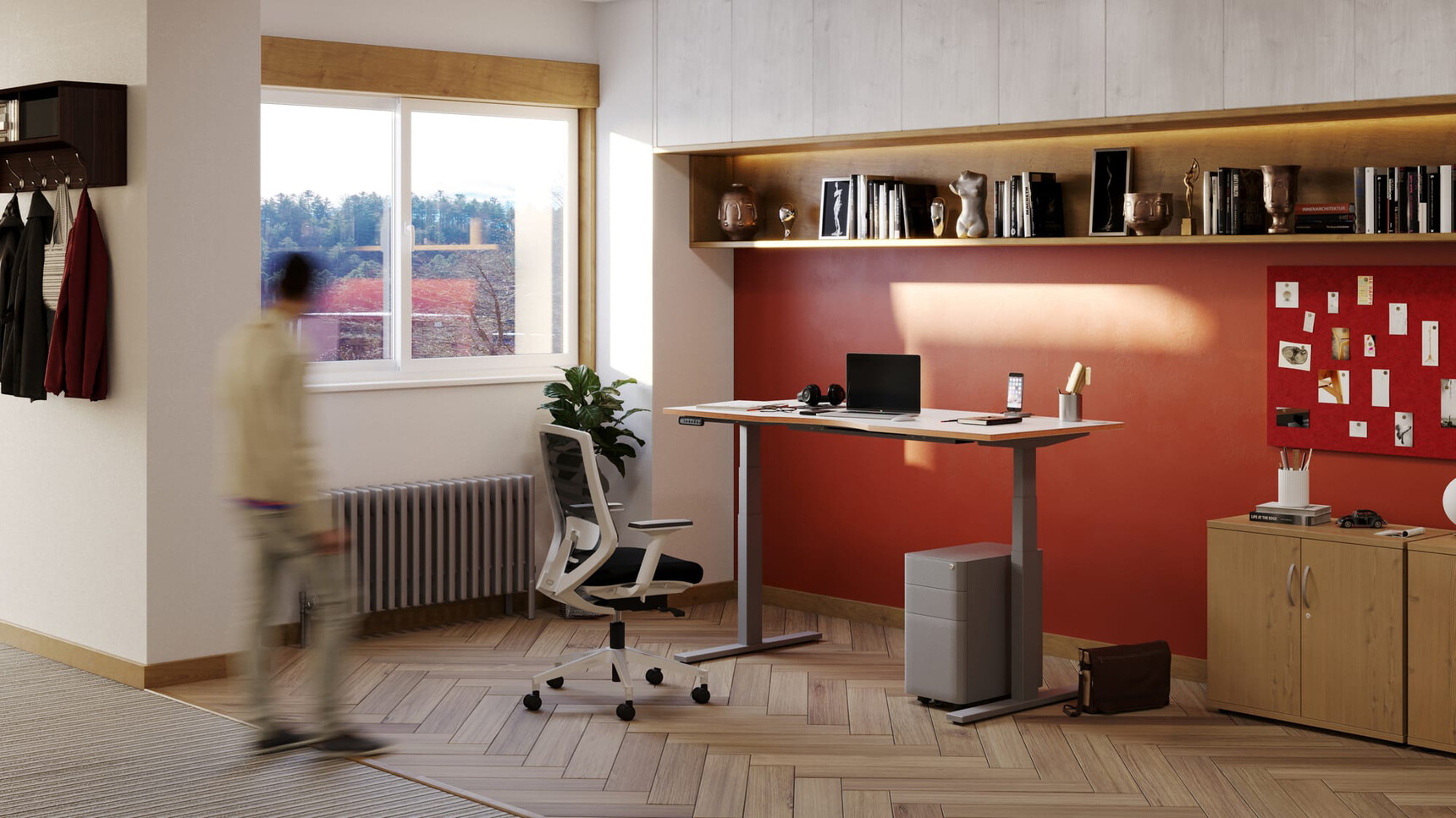 Edit Office Moda L Pedestal Under Desk Silver Finish In Home Office