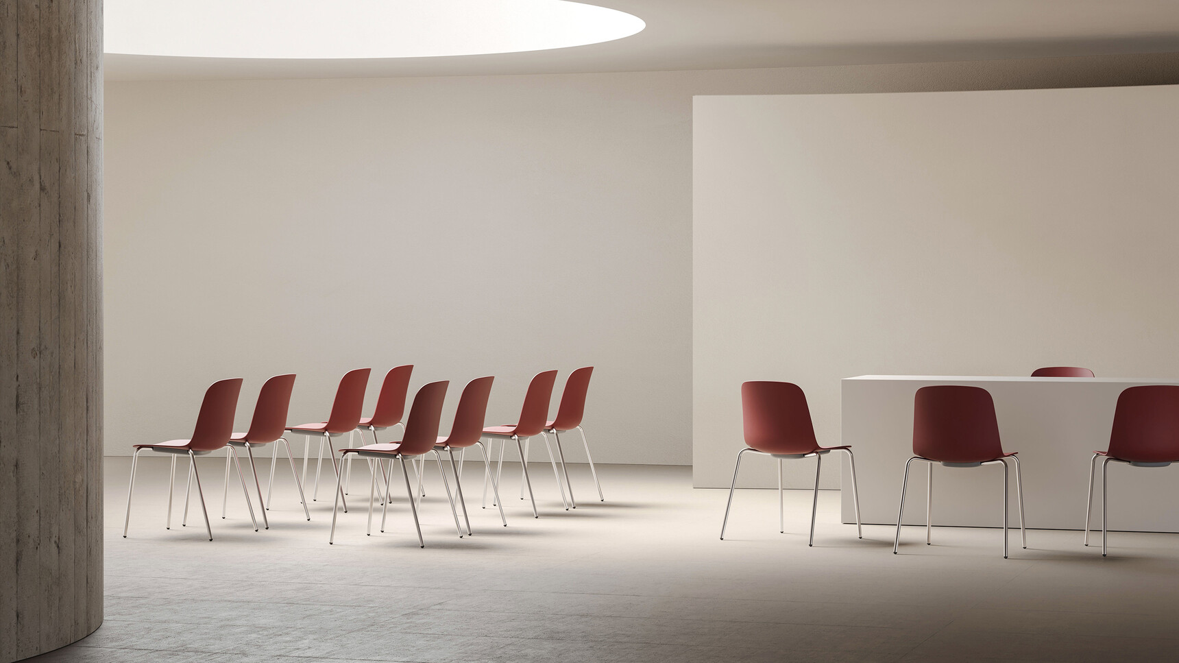 Workstories Cici Side Chairs With Four Leg Metal Base White Base Family Image
