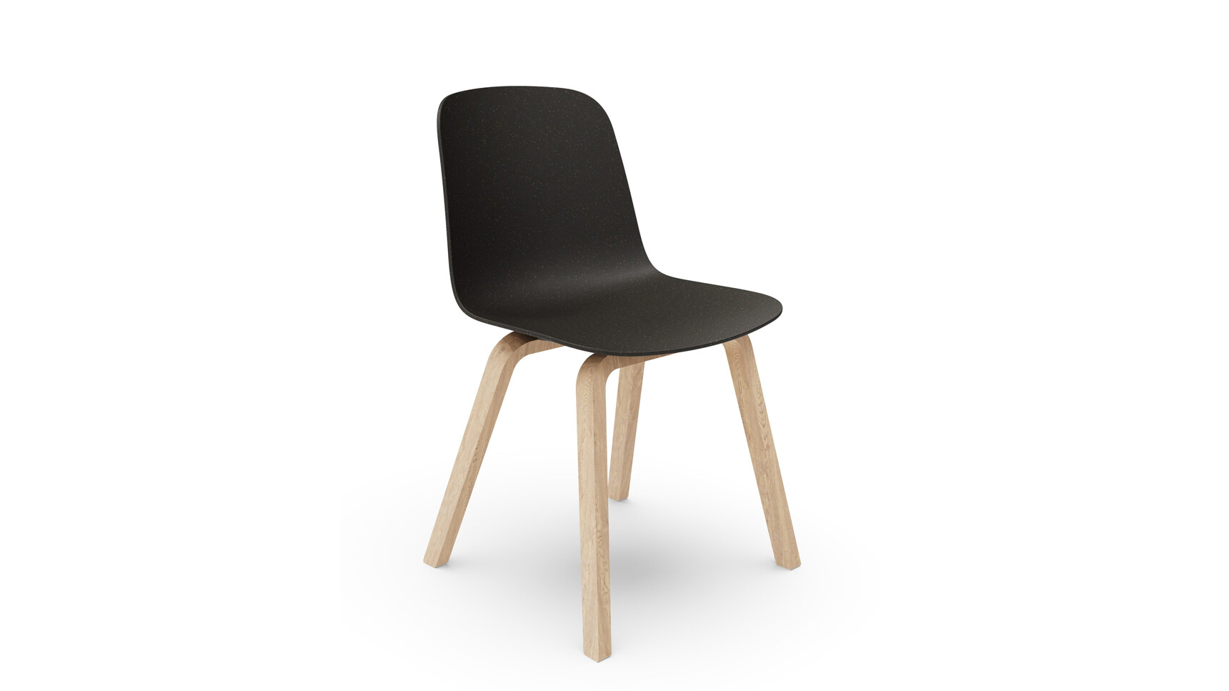 Workstories Cici Side Chair Beech Base Black Front Angle Family Image