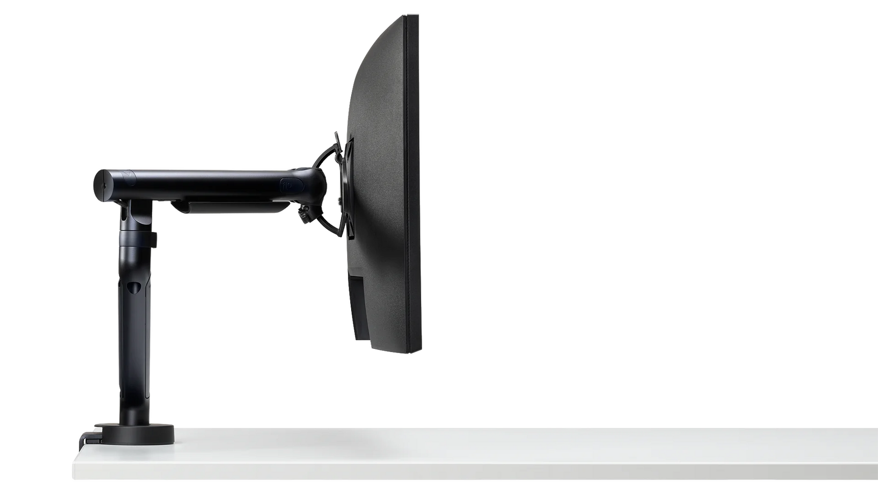 CBS Flo Single Monitor Arm Black Finish Family Image