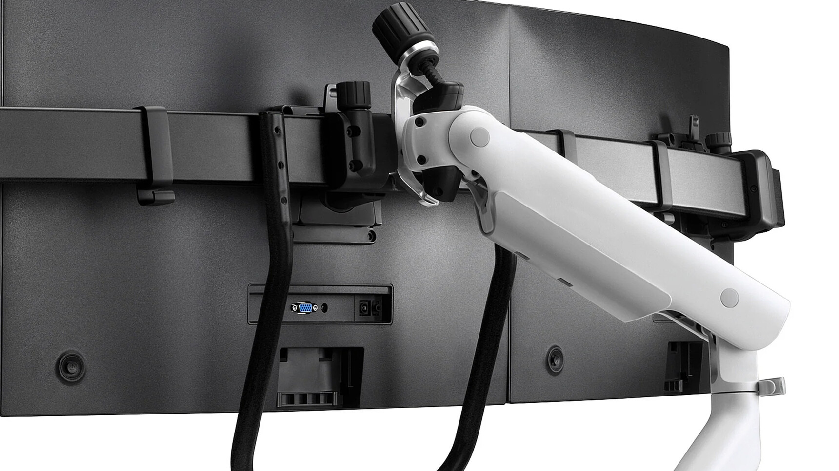 CBS Flo X Multi Arm White Finish Detail Image Dual Image Detail