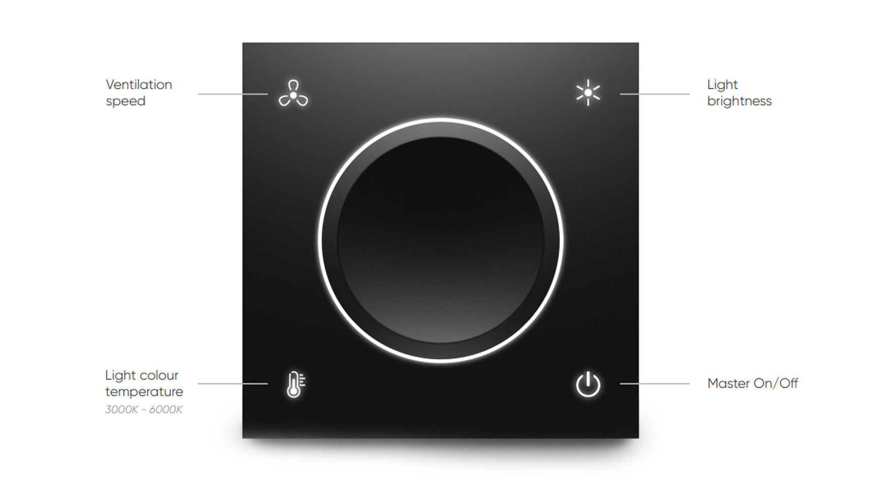 Elite Serene Dial Black Finish Detail Image