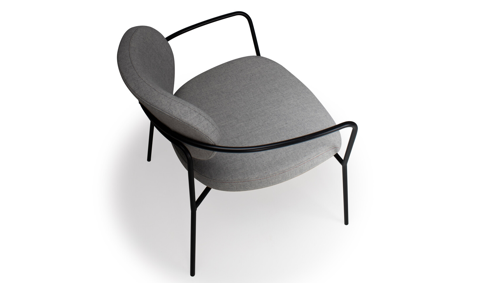 Verco Klara Lux Armchair  Dark Grey Fabric Overhead Image