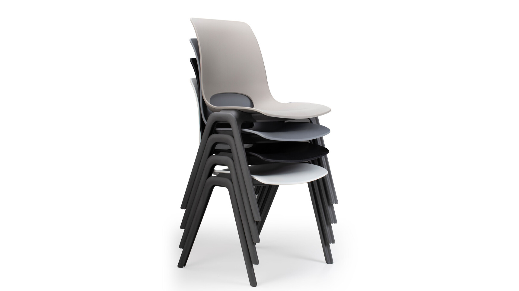 Verco 4U Simple-Stacking Chairs Stacked Family Image
