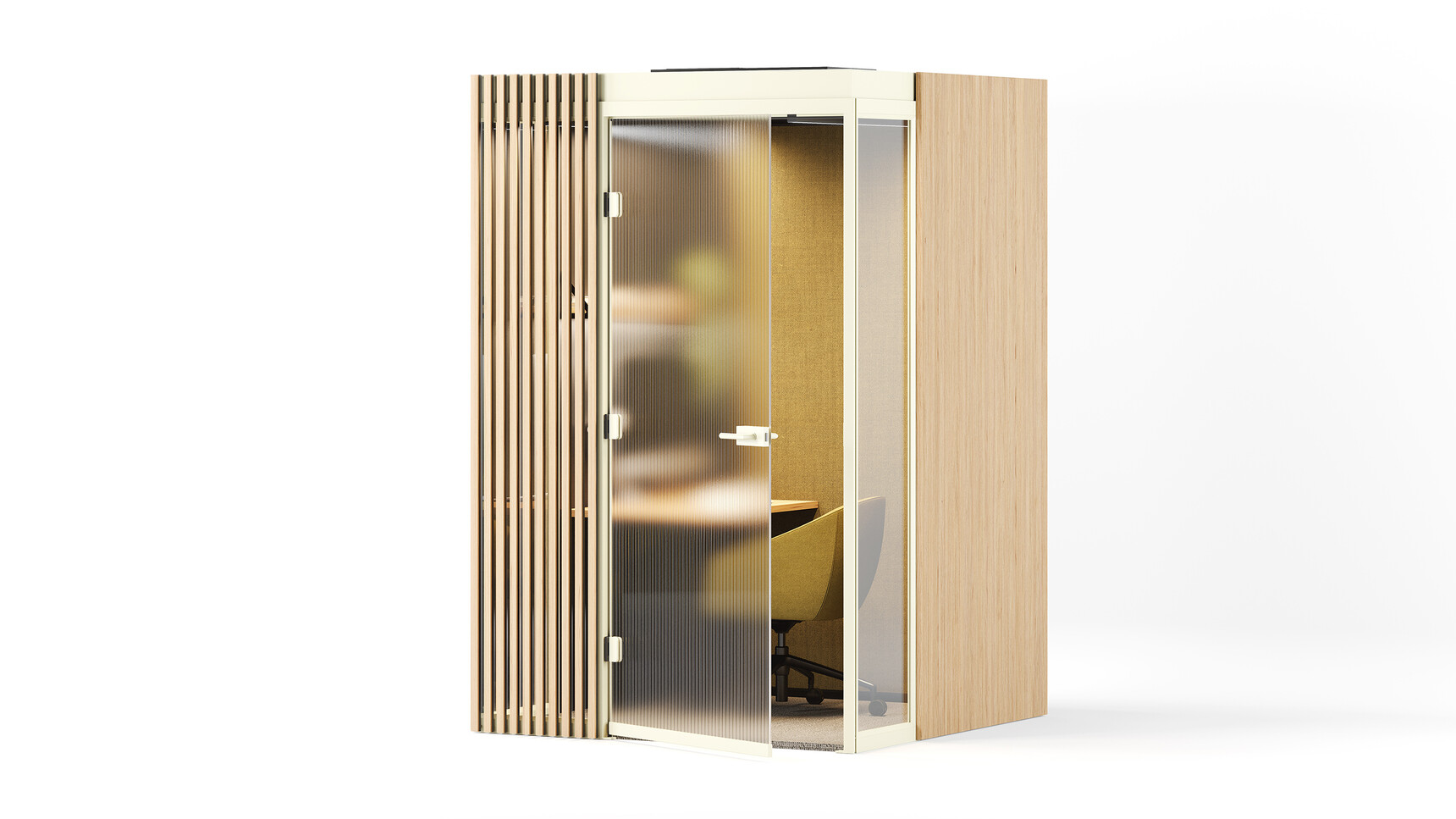 Boss Design Eden 1 Focus Meeting Pod Front Quarter Angle Family Image