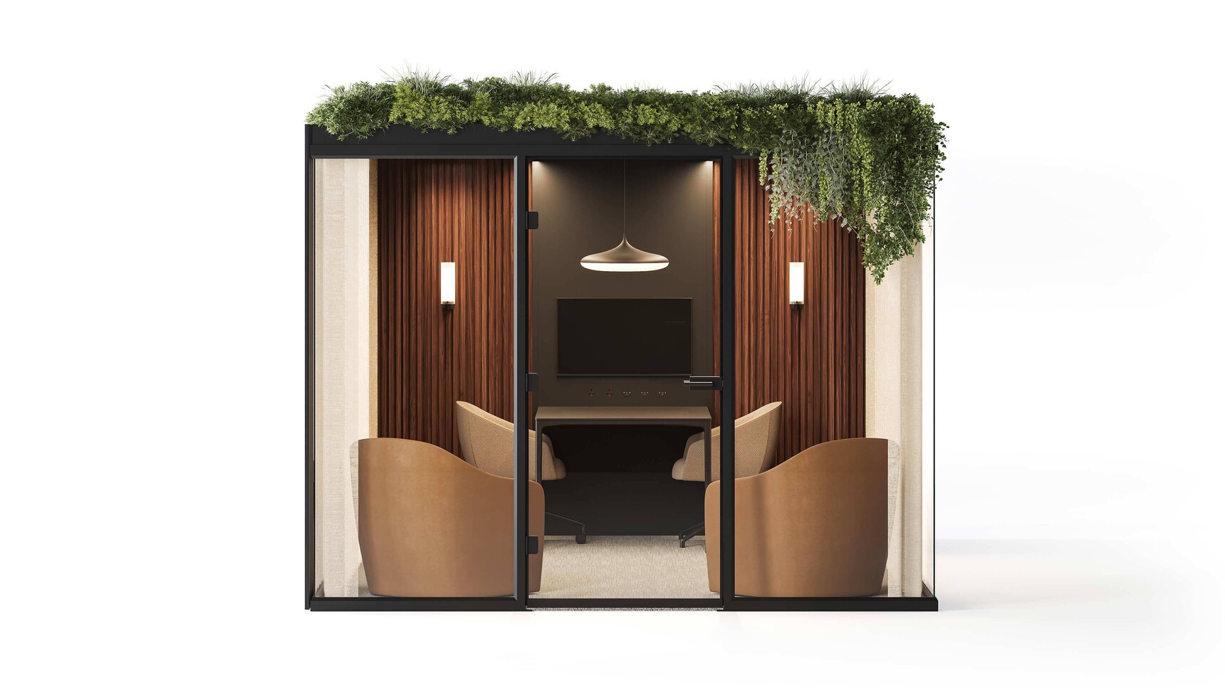 Boss Design Eden 4 Meeting Pod Black Office Configuration Family Image