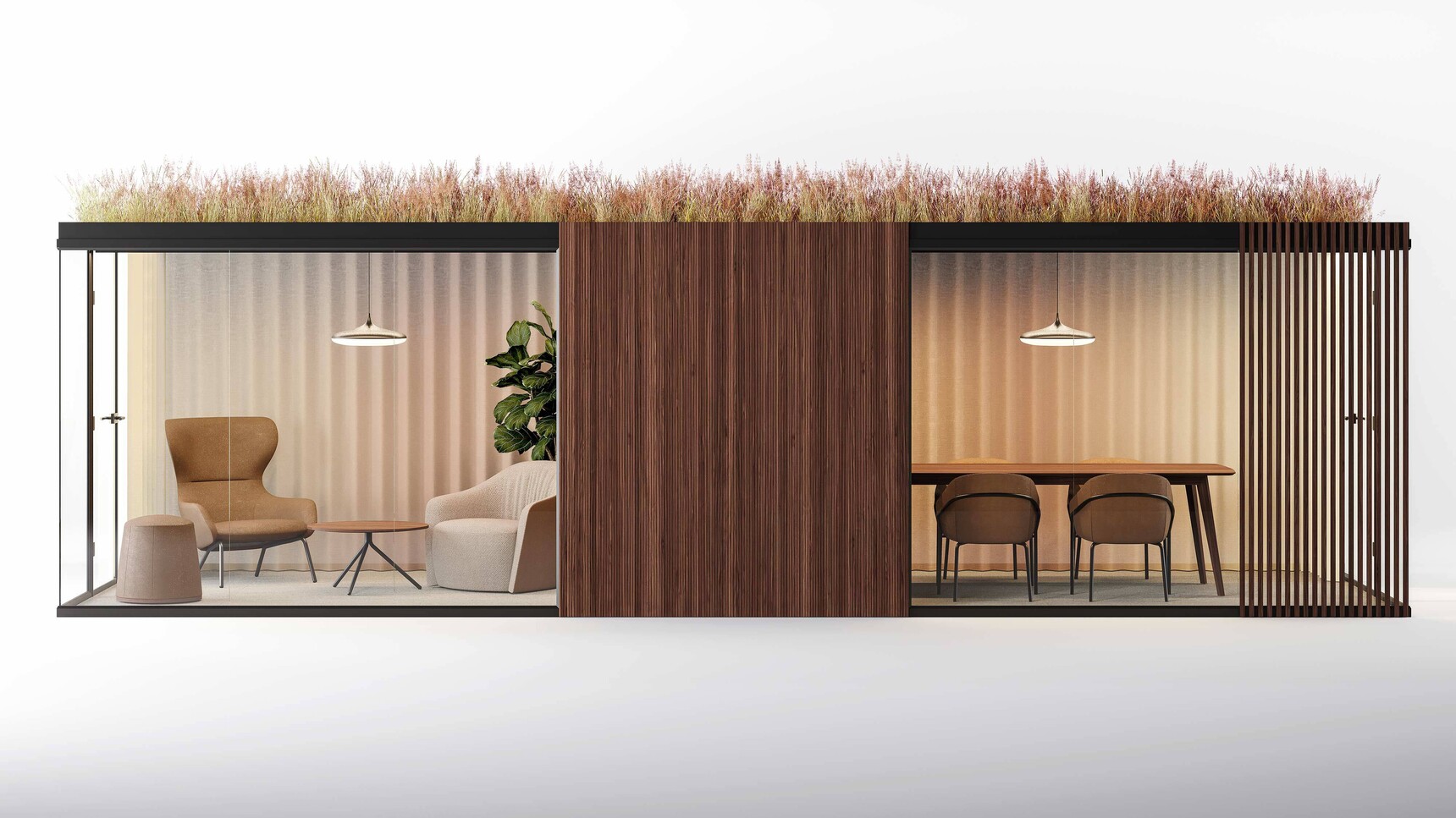 Boss Design Eden 4 Meeting Pod Black Configuration Family Image