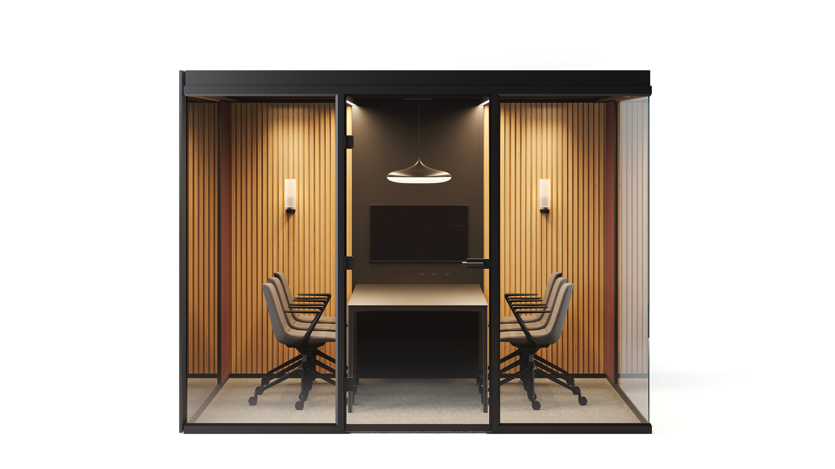 Boss Design Eden 4 Meeting Pod Front Angle Family Image