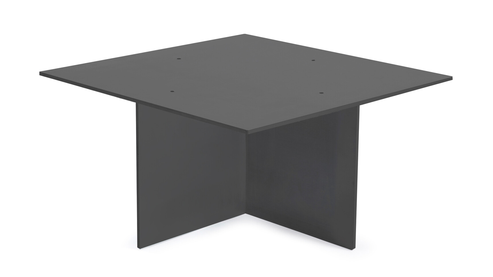 Deadgood Aluminium Square Coffee Table Black Finish White Background Family Image