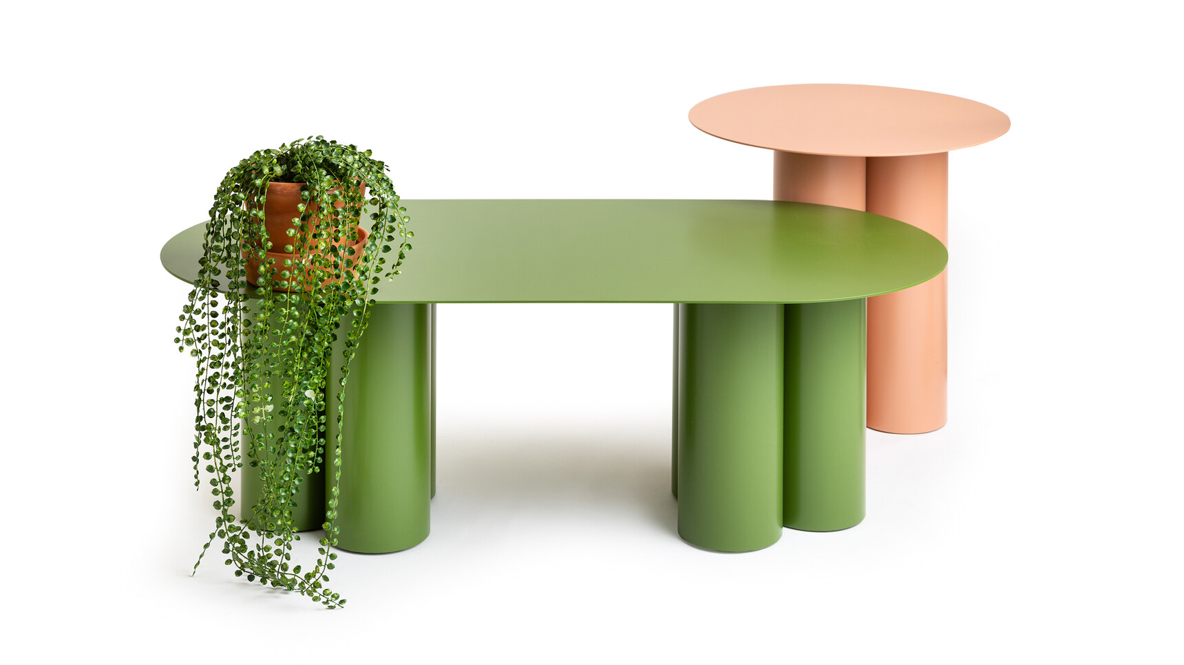 Deadgood Chonk Side Table & Coffee Table Group Image