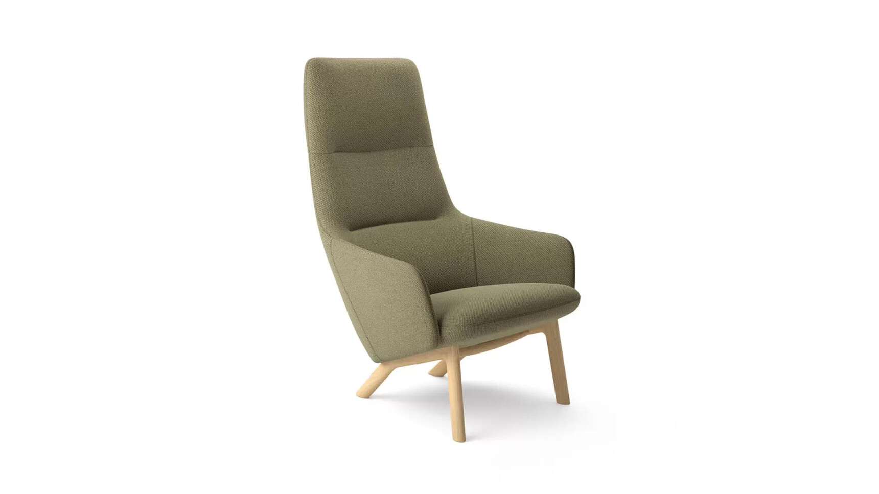 Modus Balance High Back Lounge Chair Front Quarter Angle Family Image