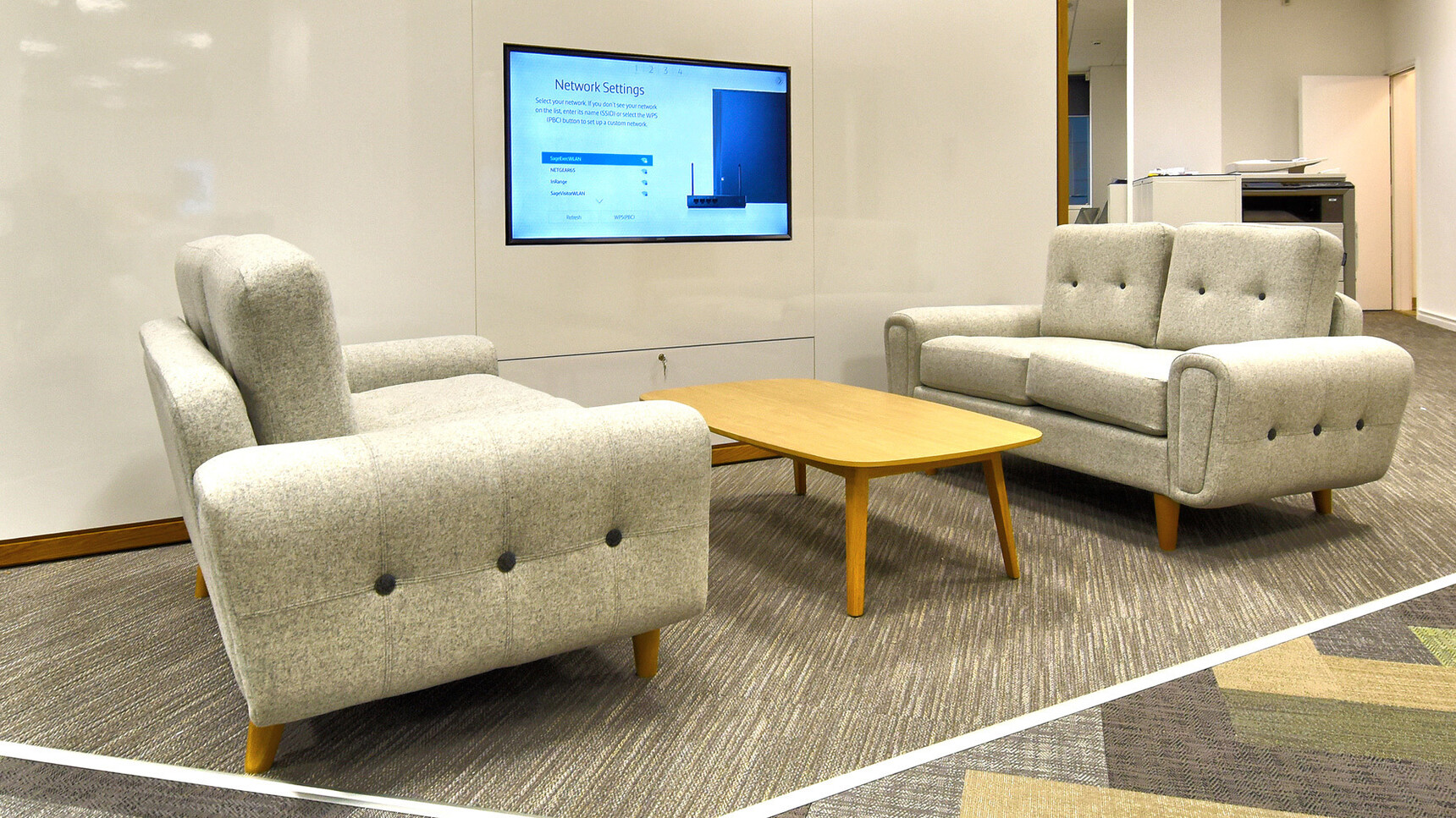 Deadgood Harvey Sofas | 2 Person White Upholstery Facing Each Other