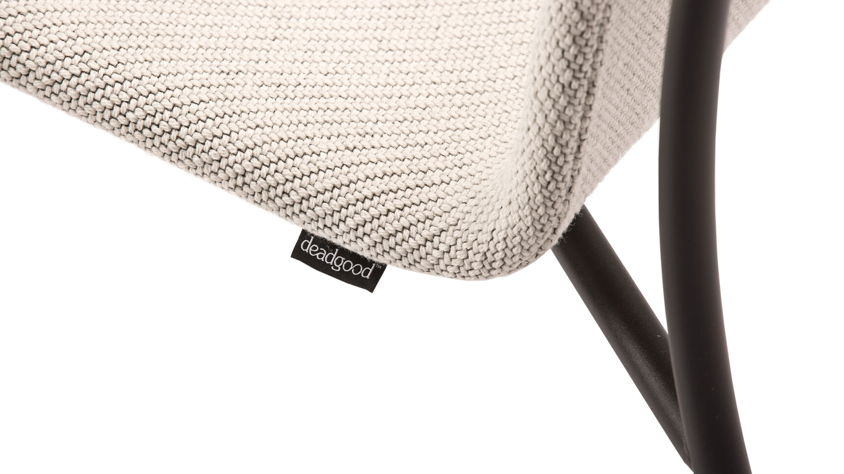 Deadgood Hug Soft Lounge White Upholstery Detail Image Of Label