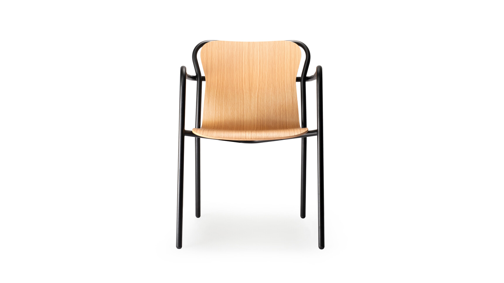 Deadgood Hug Wood Dining Chair With Arms Front Angle Family Image